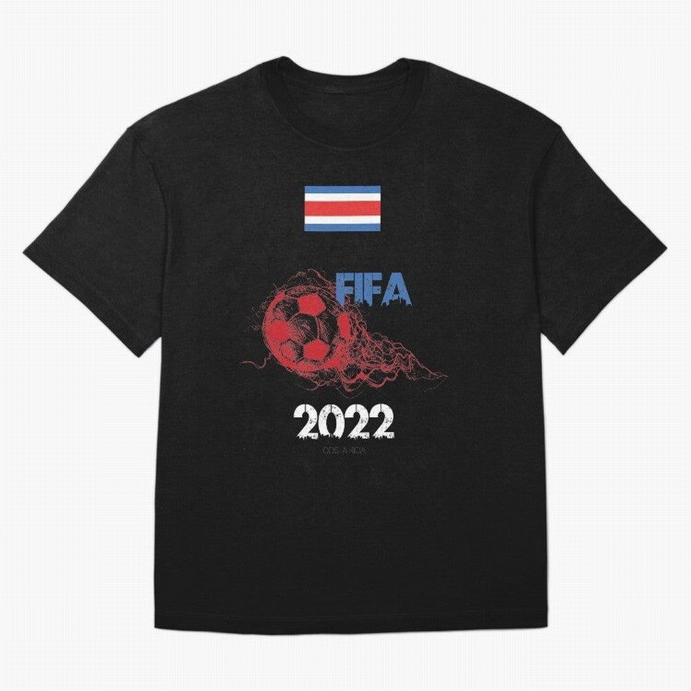 World Cup Qatar 2022 Costa Rica Oversized T-Shirt Make Your Look Match FIFA World Cup 2026 USA Canada Mexico Capturing Cristiano Ronaldo, Germany Energy, Sports Nostalgia, International Competition, Famous Players and Unforgettable Victories; Great