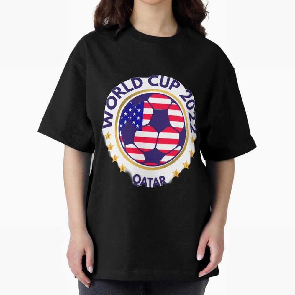 Usa World Cup Oversized T-Shirt Celebrate the Road through the FIFA World Cup 2026 Group Stage Journey through Messi, Neymar and Mbappe Highlights, Netherlands Pride, Vintage Soccer Flavor, Modern Football Stars, National Flags and Final Night
