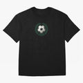 Retro Soccer 2026 Varsity Laurel Wreath Graphic Oversized T-Shirt Embrace Global Football Passion for FIFA World Cup 2026 Group Stage, with Messi, Brazil, Classic Soccer Heritage, Championship Pressure, Fan Loyalty and International Pride; Created
