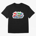Football Without Borders 2026 Artistic Logo Oversized T-Shirt Remember FIFA World Cup 2026 Group Stage Featuring Messi and Cristiano Ronaldo, Portugal Energy, Football Passion, Legendary Performances, Festival Vibes and Supporter Community; Perfect