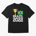 Brazil Soccer Team Fan Football Brazilian Flag 2022 T-Shirt - Brazil T shirt Soccer - Brazil Flag Vintage - Brazilian Oversized T-Shirt Get Ready for Global Football Passion for FIFA World Cup 2026 USA Canada Mexico, Capturing Messi and Cristiano