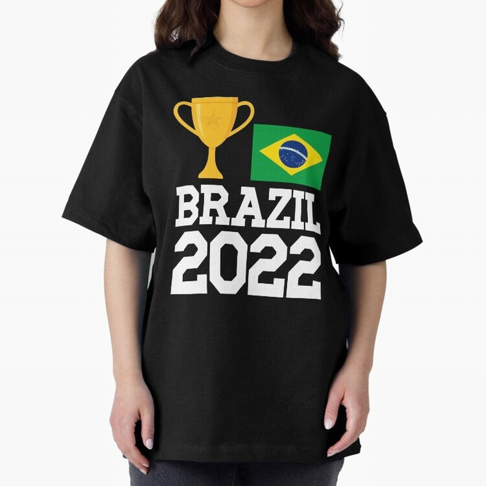 Brazil Soccer Team Fan Football Brazilian Flag 2022 T-Shirt - Brazil T shirt Soccer - Brazil Flag Vintage - Brazilian Oversized T-Shirt Get Ready for Global Football Passion for FIFA World Cup 2026 USA Canada Mexico, Capturing Messi and Cristiano