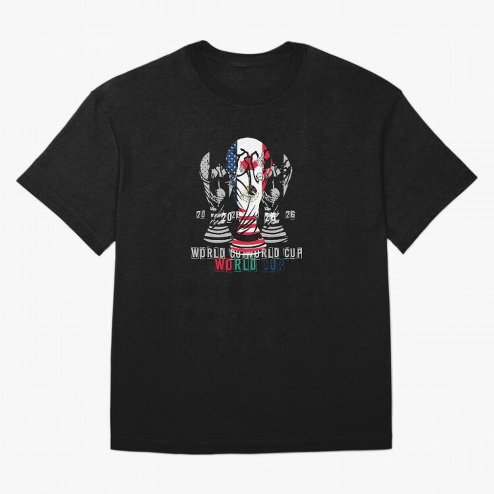 Fifa world cup 2026 USA - Mexico - canada T-Shirt_84601424 Oversized T-Shirt Bring Retro Soccer Energy to FIFA World Cup 2026 Spirit, Filled with England, Messi, Stadium Chants, National Pride, Trophy Dreams and Unforgettable Football Memories;