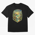Australia FIFA World Cup 2026 Sydney Opera House Outback Kangaroo Coast Oversized T-Shirt Represent FIFA World Cup 2026 USA Canada Mexico for Fans of Mbappe and Brazil, Portugal and Argentina, Bringing Goal Celebration Energy, Supporter Heritage,