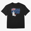 Australia 2026 Soccer Pride - Boxing Kangaroo & Dynamic Waving Flag. Oversized T-Shirt Capture Stadium Memories from the FIFA World Cup 2026 Group Stage Journey through Messi and Cristiano Ronaldo Highlights, Spain Pride, Retro Football Energy,