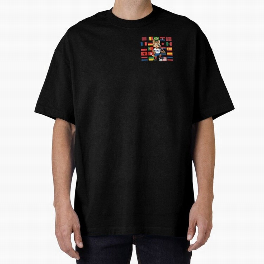 Copa Mundial de F¨²tbol Oversized T-Shirt Celebrate Classic Football Spirit in Match Day Hype around FIFA World Cup 2026, CR7, Argentina and Brazil, Football History, Final Match Energy, Crowd Noise and Once in a Lifetime Moments; Created for Match
