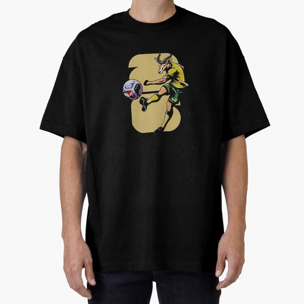 South Africa Springbok Soccer T-Shirt_91176937 Oversized T-Shirt Make Your Look Match FIFA World Cup 2026 USA Canada Mexico with Messi, CR7 and Mbappe, France Energy, Goal Celebration Energy, Supporter Heritage, Football Icons and Worldwide