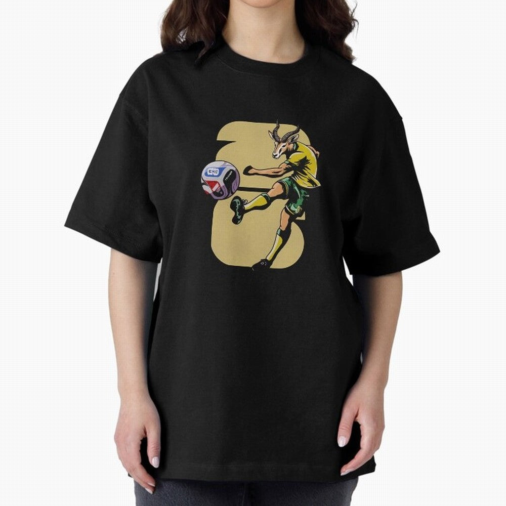 South Africa Springbok Soccer T-Shirt_91176937 Oversized T-Shirt Make Your Look Match FIFA World Cup 2026 USA Canada Mexico with Messi, CR7 and Mbappe, France Energy, Goal Celebration Energy, Supporter Heritage, Football Icons and Worldwide