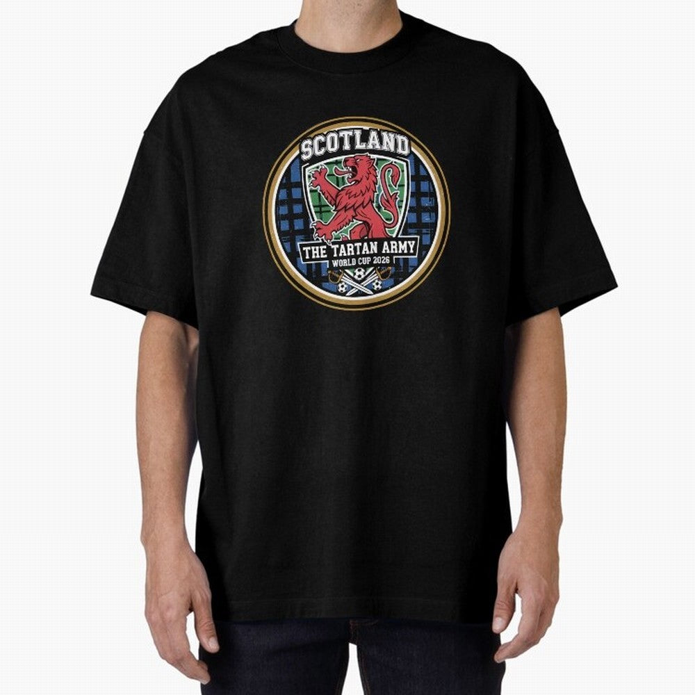 Scotland World Cup 2026 - Tartan Army Football Fan, USA Mexico Canada T-Shirt_84153647 Oversized T-Shirt Refresh Global Football Passion for FIFA World Cup 2026 Group Stage, Filled with Messi, CR7 and Mbappe, Argentina and Brazil, Global Supporter