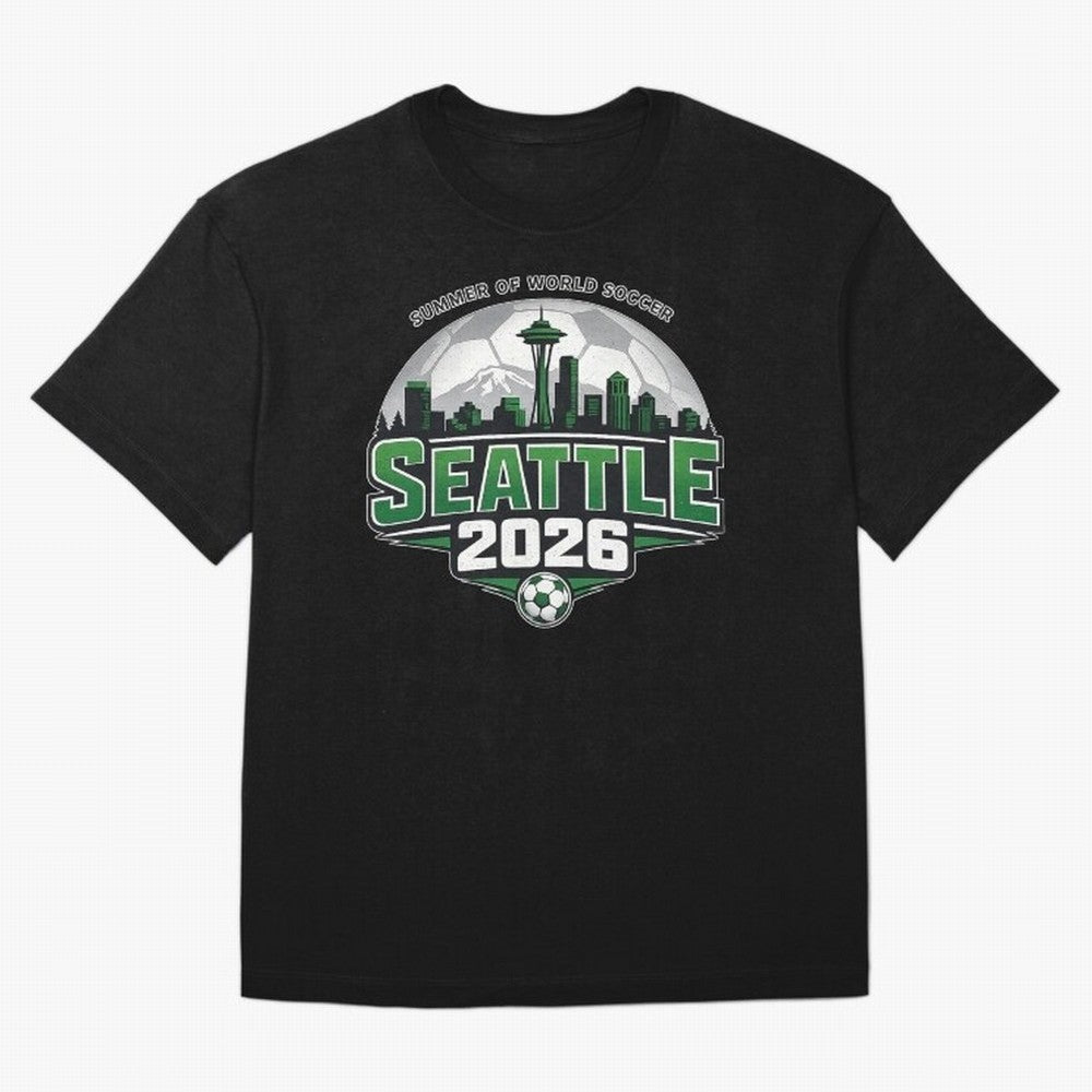 World Soccer Tournament Cup 2026 Seattle Oversized T-Shirt Carry FIFA World Cup 2026 USA Canada Mexico Made for Messi, Neymar and Mbappe, Argentina Energy, Football History, Final Match Energy, Crowd Noise and Once in a Lifetime Moments; Perfect