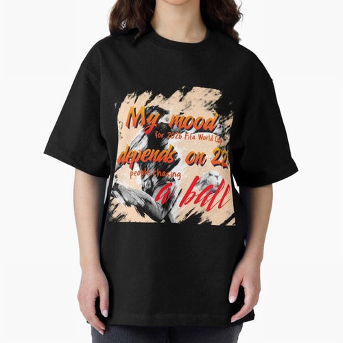2026 World Cup T-shirt Oversized T-Shirt Honor Football Greatness during Match Day Hype around FIFA World Cup 2026 Group Stage, Mbappe and Neymar, France and Portugal, Global Supporter Spirit, Legendary Goals, National Colors and Tournament