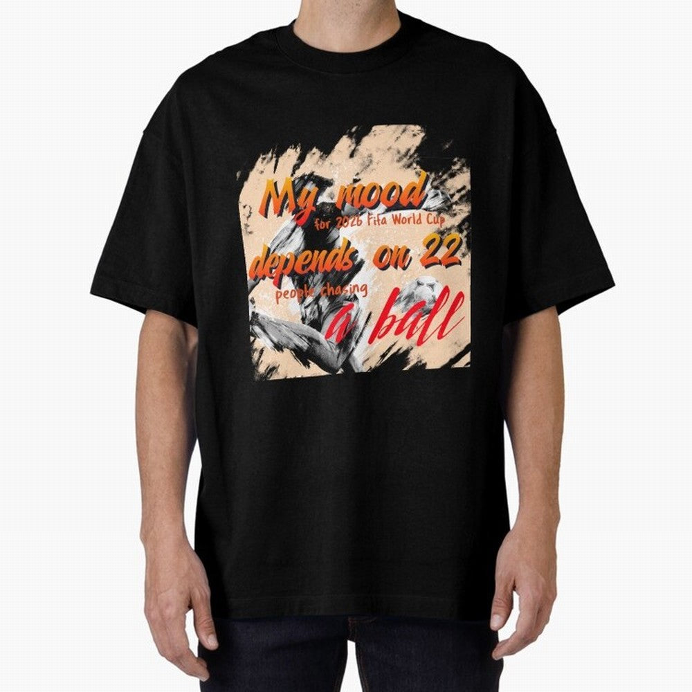 2026 World Cup T-shirt Oversized T-Shirt Honor Football Greatness during Match Day Hype around FIFA World Cup 2026 Group Stage, Mbappe and Neymar, France and Portugal, Global Supporter Spirit, Legendary Goals, National Colors and Tournament