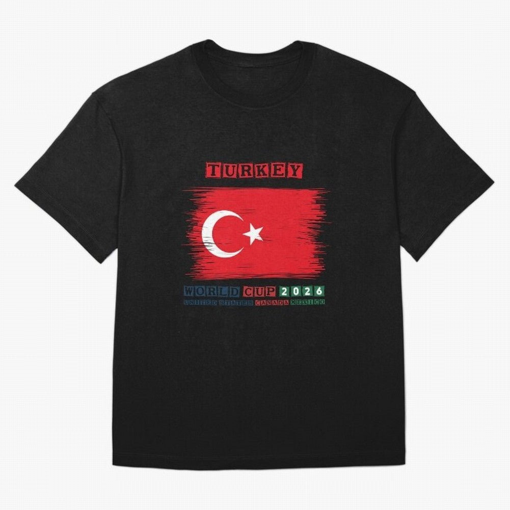 TURKEY WORLD CUP 2026 Oversized T-Shirt Live for the Drama of Match Day Hype around FIFA World Cup 2026 Group Stage, Mbappe, Brazil, Champion Mindset, Group Stage Buzz, Knockout Tension and Passionate Fan Culture; Ideal for Fans Who Follow Messi,