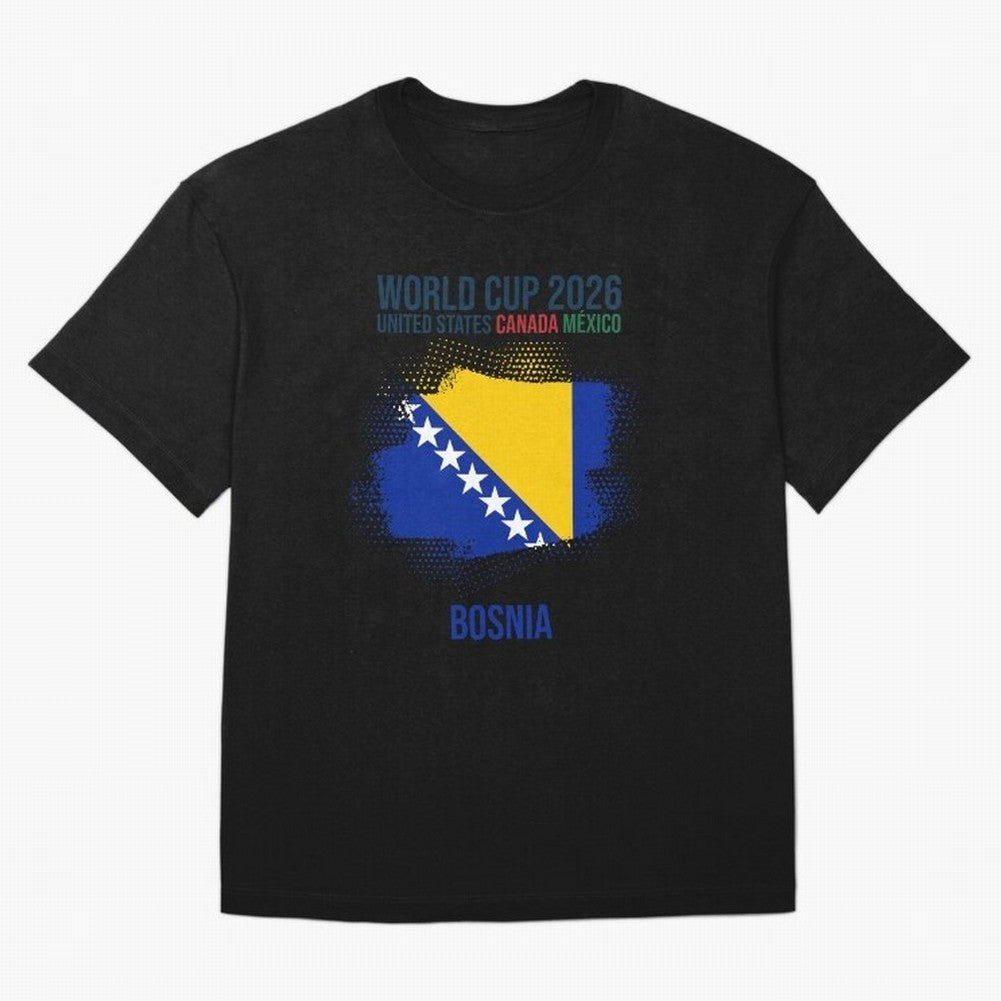 BOSNIA WORLD CUP 2026 Oversized T-Shirt Bring International Match Energy to FIFA World Cup 2026 for Fans of Mbappe and Spain, Bringing Stadium Chants, National Pride, Trophy Dreams and Unforgettable Football Memories; Great for Watch Parties,
