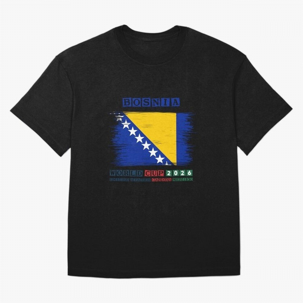 BOSNIA WORLD CUP 2026 Oversized T-Shirt Celebrate Golden Goal Energy in the FIFA World Cup 2026 Group Stage Journey through Cristiano Ronaldo, Haaland and CR7 Highlights, Brazil Pride, Worldwide Fan Energy, Dramatic Goals, Stadium Lights and