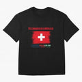 SWETZERLAND WORLD CUP 2026 Oversized T-Shirt Support the FIFA World Cup 2026 Group Stage Journey through CR7 Highlights, England and Germany Pride, Retro Football Energy, Iconic Rivalries, Trophy Chase Drama and Stadium Atmosphere; Perfect for