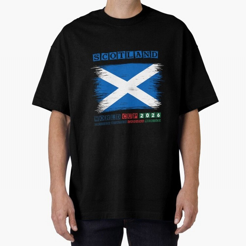 SCOTLAND WORLD CUP 2026 Oversized T-Shirt Show Support during Match Day Hype around FIFA World Cup 2026 USA Canada Mexico, Cristiano Ronaldo, Haaland and CR7, Brazil, Game Day Rituals, Football Legends, Country Pride and the Road to the Final;