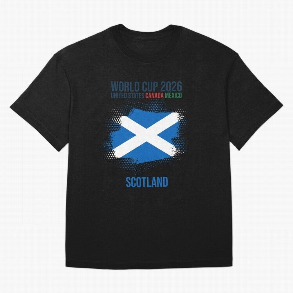SCOTLAND WORLD CUP 2026 Oversized T-Shirt Upgrade FIFA World Cup 2026 Group Stage Spirit, Driven by Argentina and Brazil, Messi and Cristiano Ronaldo, Classic Soccer Heritage, Championship Pressure, Fan Loyalty and International Pride; Perfect for