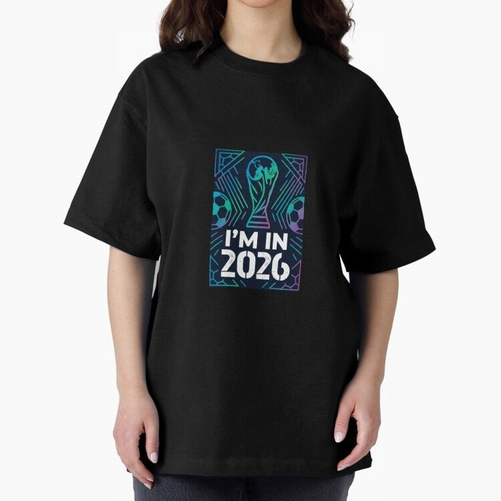 World Cup 2026 Oversized T-Shirt Represent the Passion of Match Day Hype around FIFA World Cup 2026 USA Canada Mexico, Cristiano Ronaldo, Haaland and CR7, England, Global Supporter Spirit, Legendary Goals, National Colors and Tournament