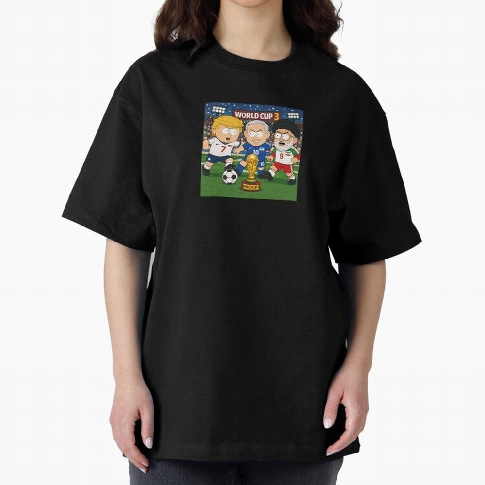 WORLD CUP 3 Oversized T-Shirt Relive Legendary Nights from FIFA World Cup 2026 Group Stage Connected to Messi and Cristiano Ronaldo, Netherlands Energy, Vintage Soccer Flavor, Modern Football Stars, National Flags and Final Night Emotion; Perfect