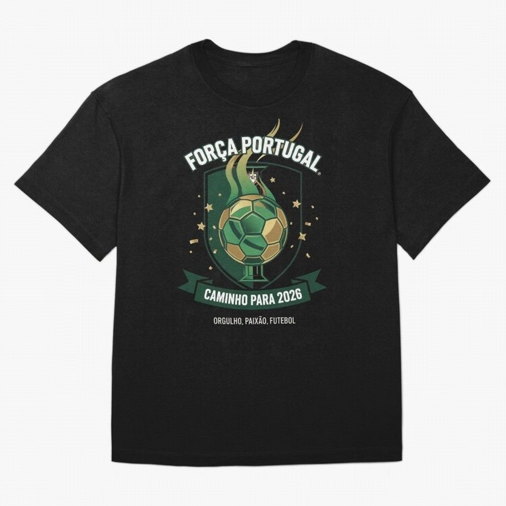 Portugal World Cup 2026 Fan Art Oversized T-Shirt Honor the Beautiful Game during FIFA World Cup 2026 USA Canada Mexico Spirit, Filled with Brazil, Portugal and Argentina, Haaland, Retro Football Energy, Iconic Rivalries, Trophy Chase Drama and