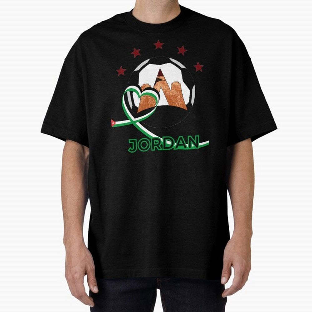Jordan WC2026 Oversized T-Shirt Cheer for FIFA World Cup 2026 Group Stage Spirit, with England, Cristiano Ronaldo, Stadium Memories, Football Loyalty, International Chants and Championship Tradition; Great for Watch Parties, Sports Bars, Family