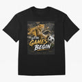 Let The Games Begin-World Cup Soccer @026 Oversized T-Shirt Show Support during the FIFA World Cup 2026 Group Stage Journey through Messi, CR7 and Mbappe Highlights, Spain and Netherlands Pride, Football History, Final Match Energy, Crowd Noise and