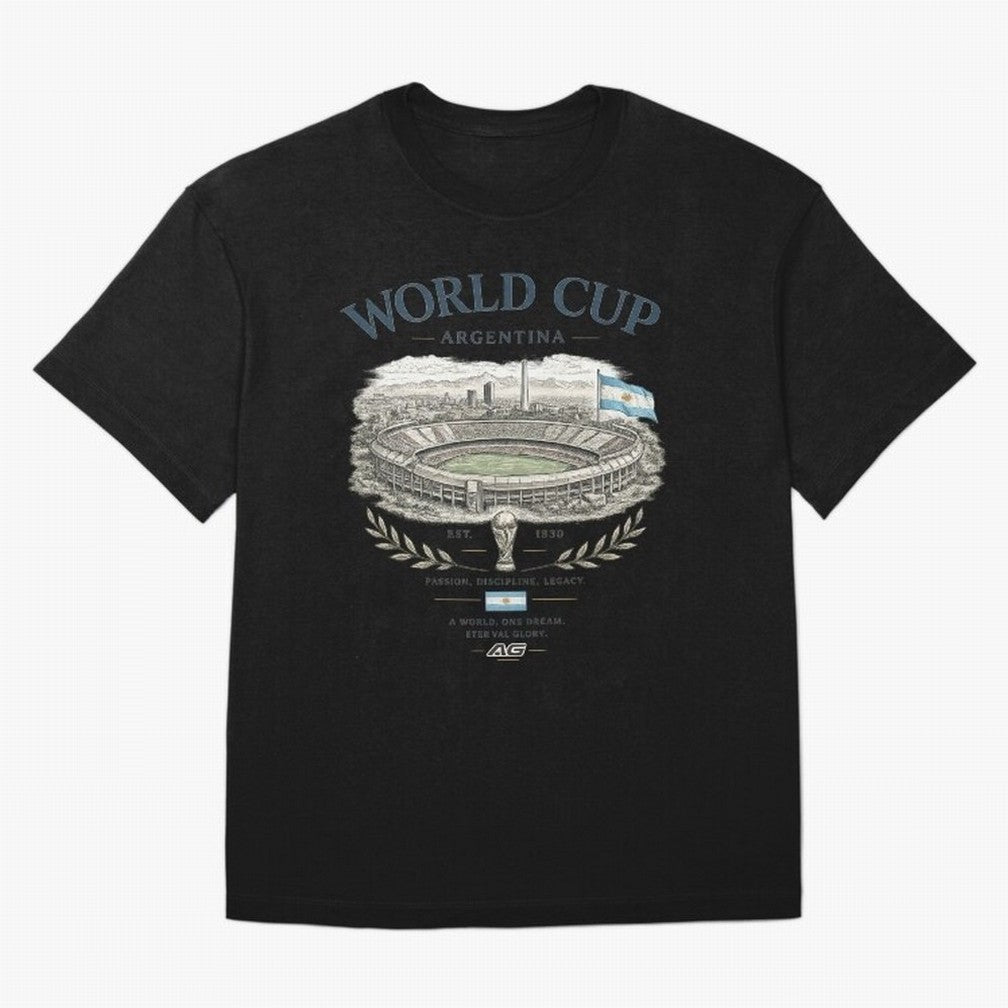 Argentina World Cup Vintage Streetwear Oversized T-Shirt Carry Match Day Hype around FIFA World Cup 2026 USA Canada Mexico, Messi, Neymar and Mbappe, Spain and Netherlands, Fan Favorite Moments, National Team Passion, Big Match Drama and Soccer