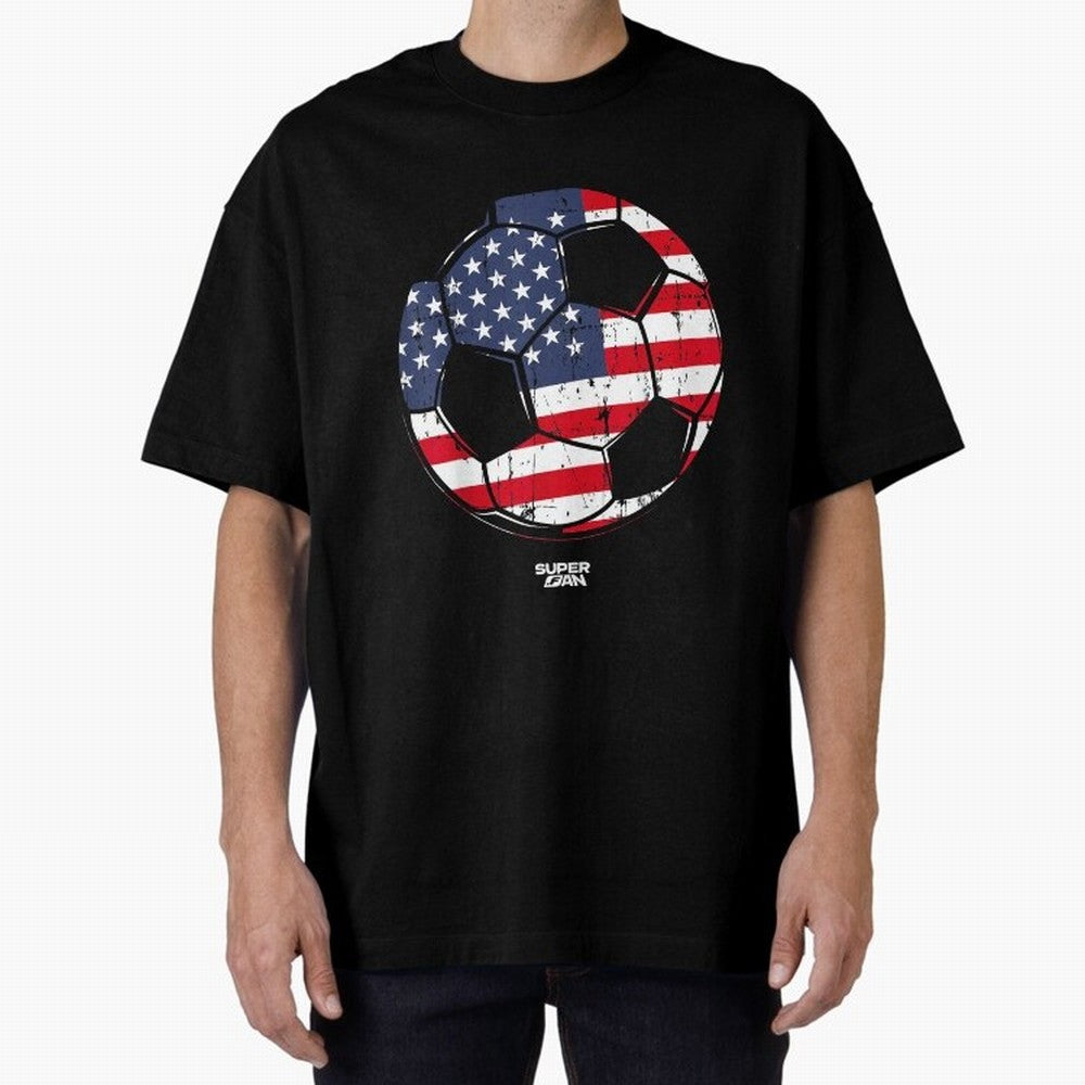 2026 USA Soccer Fan World Cup Oversized T-Shirt Make Memories around the FIFA World Cup 2026 Group Stage Journey through Messi, Neymar and Mbappe Highlights, England Pride, Stadium Chants, National Pride, Trophy Dreams and Unforgettable Football