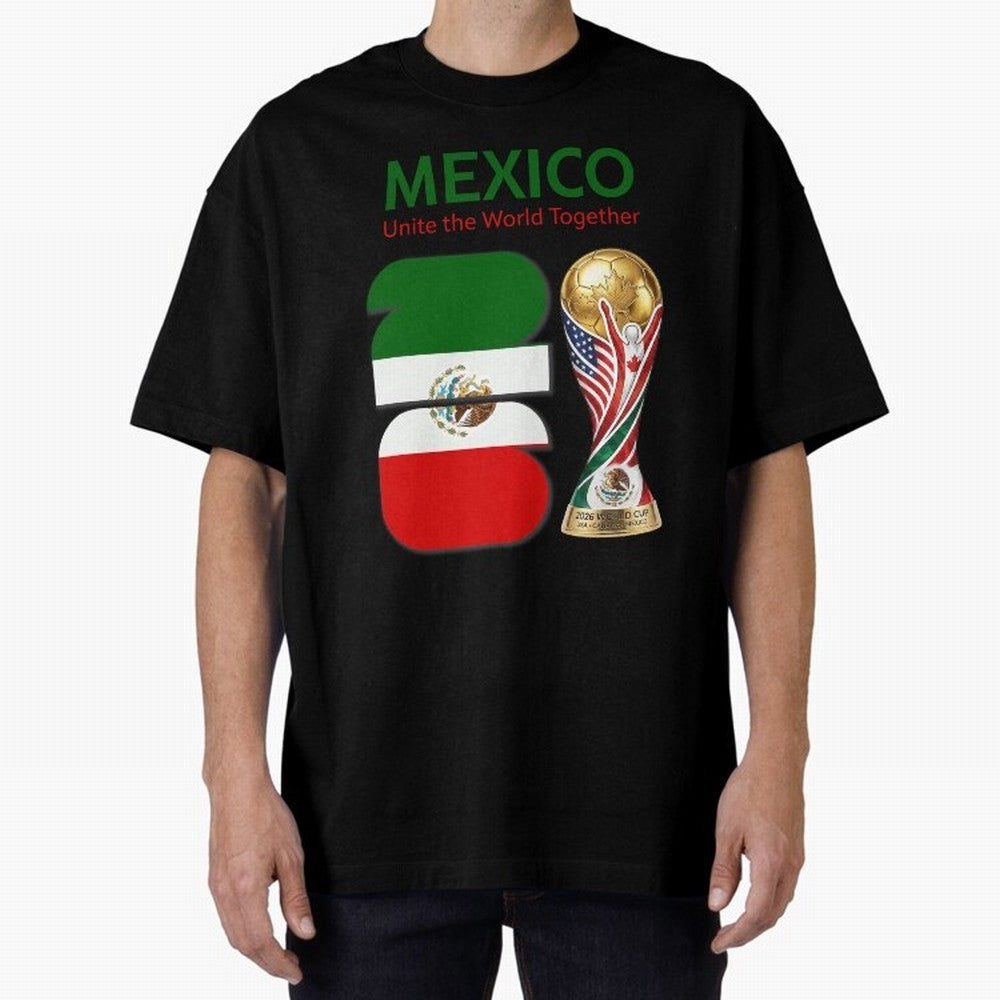 World Cup 2026, IMG 022, MEXICO 001 Oversized T-Shirt Honor the Beautiful Game during FIFA World Cup 2026 Group Stage for Fans of Cristiano Ronaldo, Haaland and CR7 and Portugal, Bringing Match Day Excitement, Supporter Culture, Golden Goals and