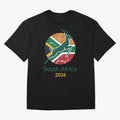 South Africa 2026 Oversized T-Shirt Cheer for the FIFA World Cup 2026 Journey through CR7 and Messi Highlights, Argentina Pride, Sports Nostalgia, International Competition, Famous Players and Unforgettable Victories; Perfect for People Who Love