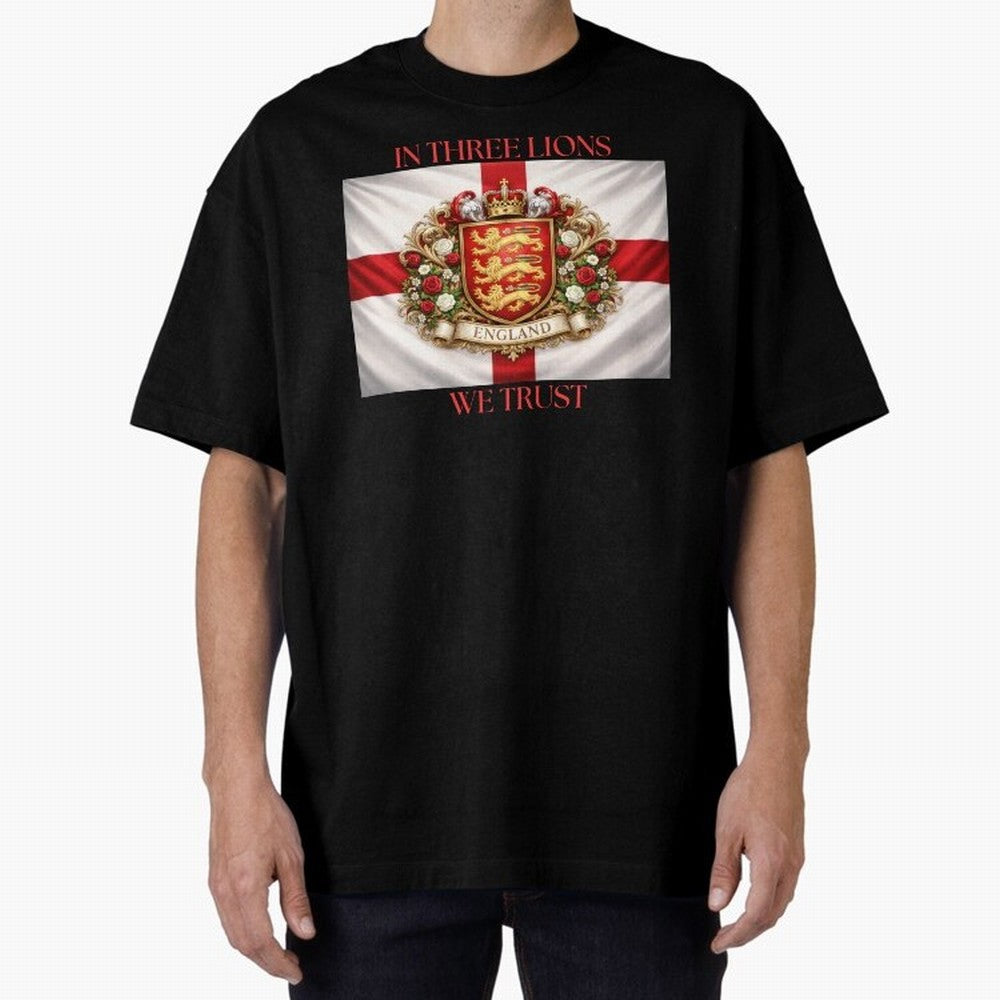 ENGLAND Oversized T-Shirt Show Your Stadium Side during FIFA World Cup 2026 Group Stage Inspired by Mbappe and Neymar, Portugal Energy, Match Day Excitement, Supporter Culture, Golden Goals and Global Football Passion; Made for Collectors Who Enjoy