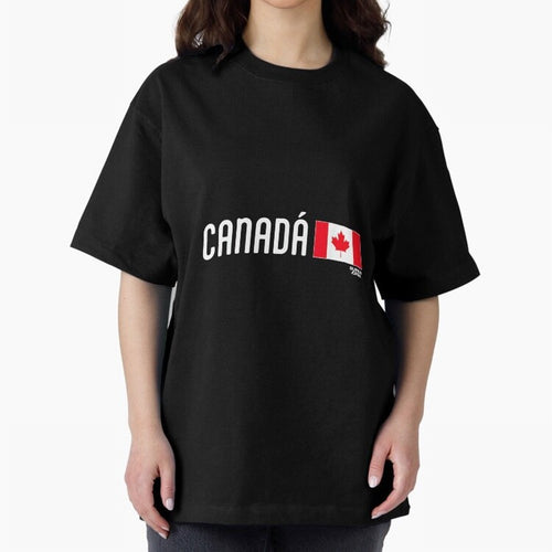 2026 Canada Soccer Fan World Cup Oversized T-Shirt Bring World Football Passion into FIFA World Cup 2026 Spirit, Connected to Germany, Mbappe, Fan Favorite Moments, National Team Passion, Big Match Drama and Soccer History; Created for Match Day