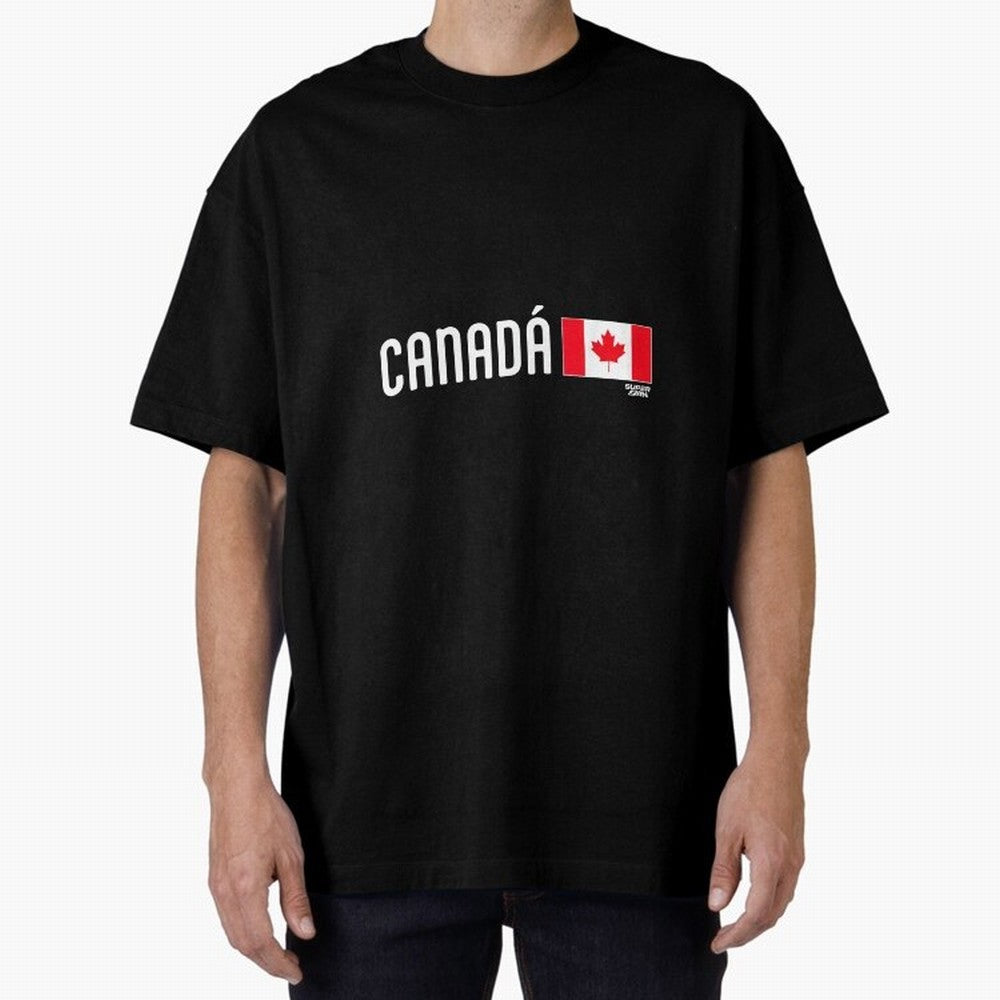 2026 Canada Soccer Fan World Cup Oversized T-Shirt Bring World Football Passion into FIFA World Cup 2026 Spirit, Connected to Germany, Mbappe, Fan Favorite Moments, National Team Passion, Big Match Drama and Soccer History; Created for Match Day