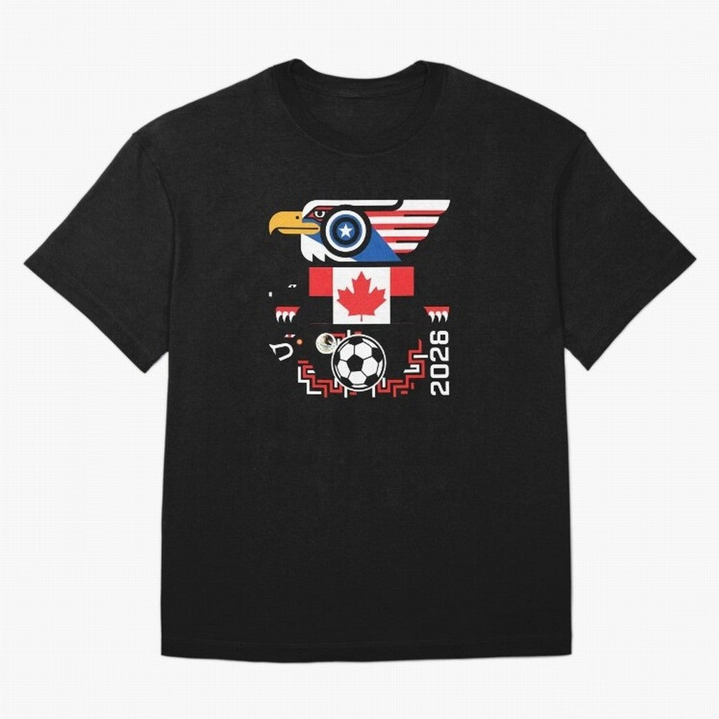 North America Spirit Cup 2026 T-Shirt_82734510 Oversized T-Shirt Show Fan Pride Across FIFA World Cup 2026 Group Stage for Fans of Neymar, Haaland and Cristiano Ronaldo and Portugal, Spain and Germany, Bringing Football Festival Excitement, Trophy