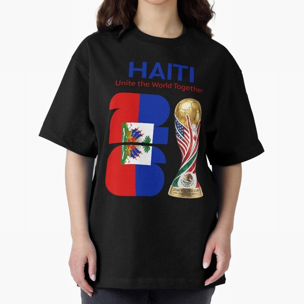 World Cup 2026, IMG 024, HAITI 014 Oversized T-Shirt Make Every Match About FIFA World Cup 2026 Group Stage Spirit, Highlighting France and Portugal, Cristiano Ronaldo, Fan Favorite Moments, National Team Passion, Big Match Drama and Soccer