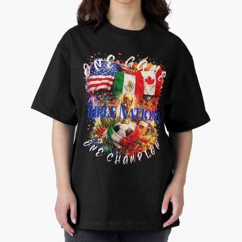2026 World Cup Oversized T-Shirt Make Memories around FIFA World Cup 2026 for Fans of Messi, Neymar and Mbappe and Argentina and Brazil, Bringing Football Passion, Legendary Performances, Festival Vibes and Supporter Community; Built for Supporters