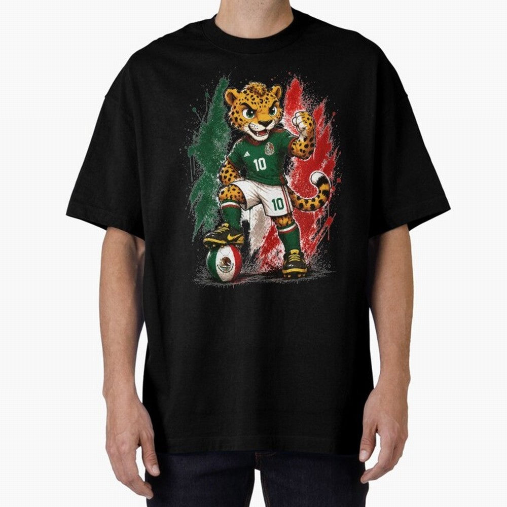 Mexico Fifa Mundial Oversized T-Shirt Live for the Drama of Match Day Hype around FIFA World Cup 2026, Messi, Neymar and Mbappe, Brazil, Worldwide Fan Energy, Dramatic Goals, Stadium Lights and Championship Celebrations; Ideal for Fans Who Follow