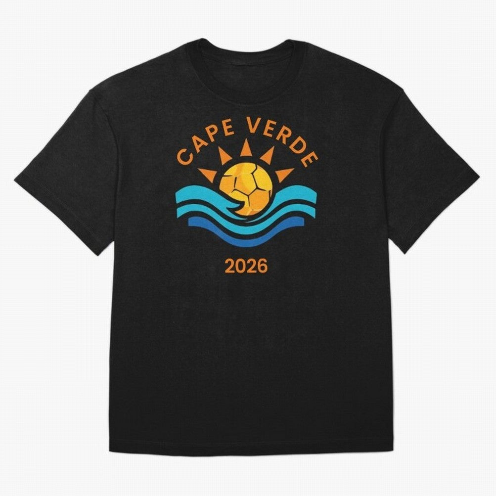 Cape Verde 2026 Oversized T-Shirt Stand with FIFA World Cup 2026 USA Canada Mexico Capturing Mbappe, England and Germany Energy, Soccer Culture, Superstar Moments, National Team Dreams and Competitive Fire; Perfect for Supporters Who Want Bold