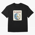 Go Argentina Soccer Ball Flag | Argentinian Football Fan Graphic Tee Oversized T-Shirt Carry the Colors and Pride of Match Day Hype around FIFA World Cup 2026 USA Canada Mexico, Haaland and Mbappe, France and Portugal, Worldwide Fan Energy,