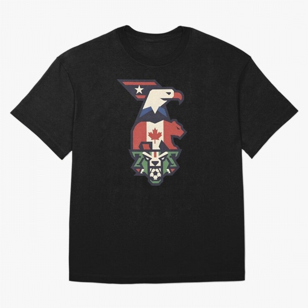 USA Canada Mexico World Cup 2026 Host Nations Oversized T-Shirt Keep Football History Alive during Match Day Hype around FIFA World Cup 2026 Group Stage, Neymar, Brazil, Portugal and Argentina, Football Festival Excitement, Trophy Ambitions,