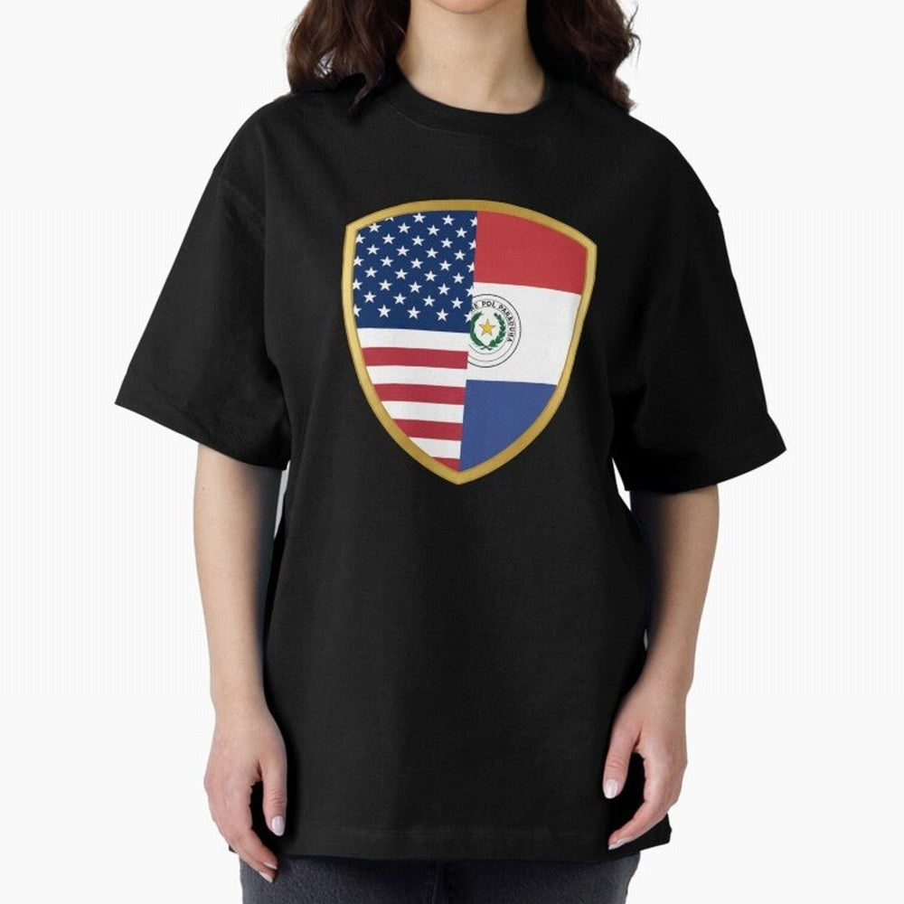 FIFA World Cup -USA v Paraguay Oversized T-Shirt Celebrate Every Goal in the FIFA World Cup 2026 Journey through Haaland Highlights, England and Germany Pride, Sports Nostalgia, International Competition, Famous Players and Unforgettable Victories;