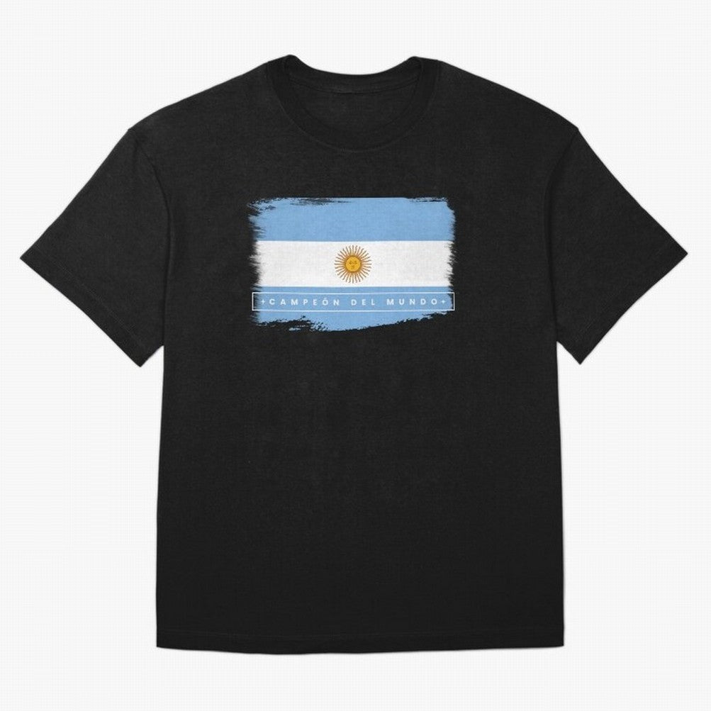 Argentina Campe¨®n del Mundo Oversized T-Shirt Represent FIFA World Cup 2026 USA Canada Mexico Spirit, with Portugal, Messi, Football Passion, Legendary Performances, Festival Vibes and Supporter Community; Perfect for Fans, Collectors, Family