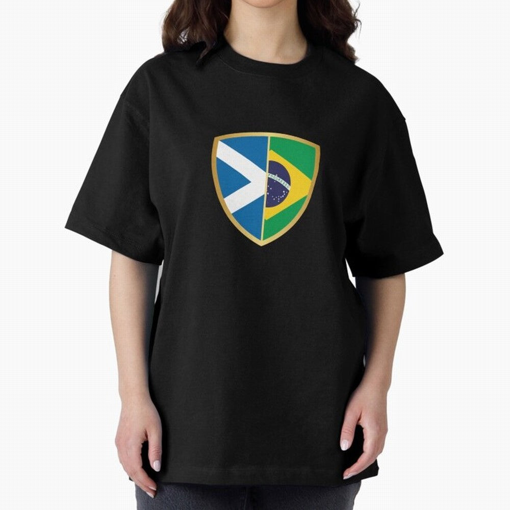 FIFA World Cup -Scotland v Brazil Oversized T-Shirt Back Your Heroes with Match Day Hype around FIFA World Cup 2026 USA Canada Mexico, Mbappe, Portugal, Spain and Germany, Global Supporter Spirit, Legendary Goals, National Colors and Tournament