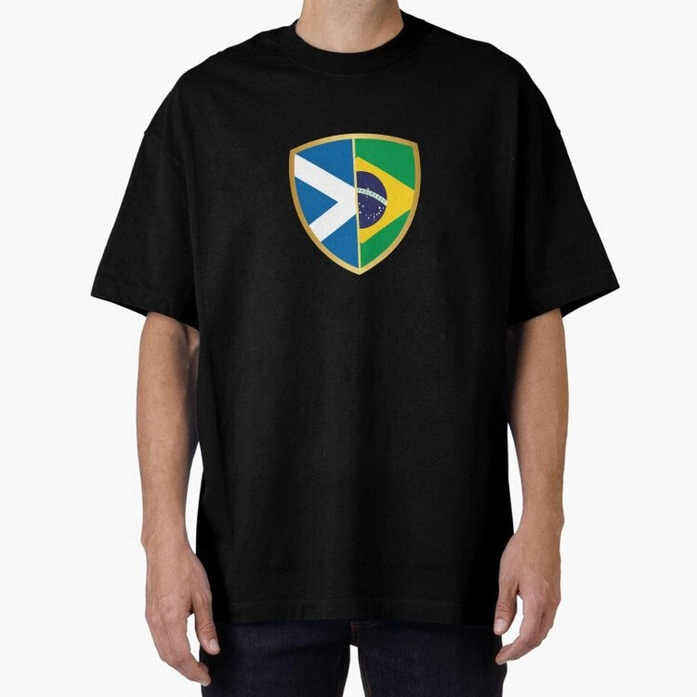 FIFA World Cup -Scotland v Brazil Oversized T-Shirt Back Your Heroes with Match Day Hype around FIFA World Cup 2026 USA Canada Mexico, Mbappe, Portugal, Spain and Germany, Global Supporter Spirit, Legendary Goals, National Colors and Tournament