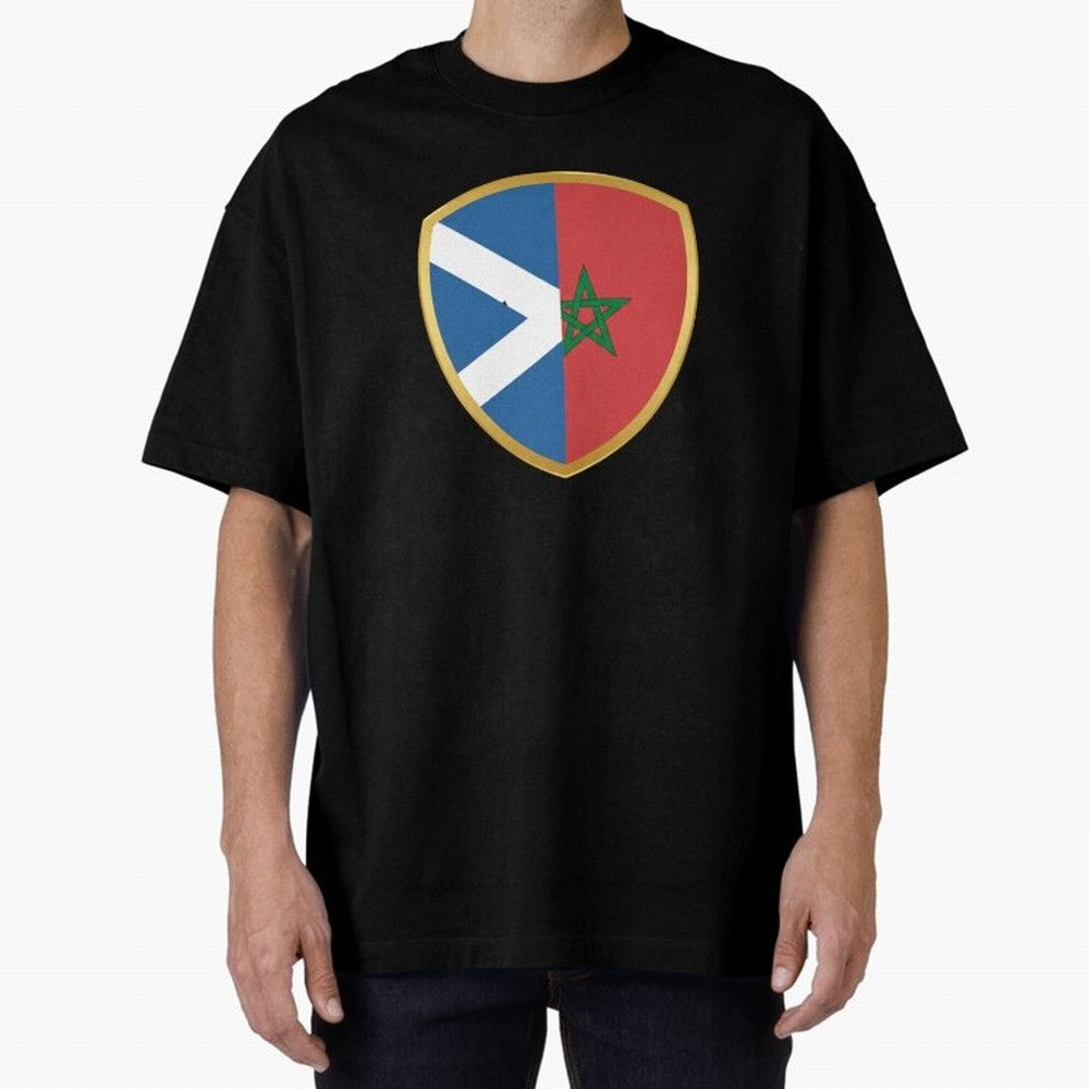 FIFA World Cup -Scotland v Morocco Oversized T-Shirt Back the Journey through FIFA World Cup 2026 Group Stage for Fans of Haaland and Mbappe and Spain, Bringing Champion Mindset, Group Stage Buzz, Knockout Tension and Passionate Fan Culture;