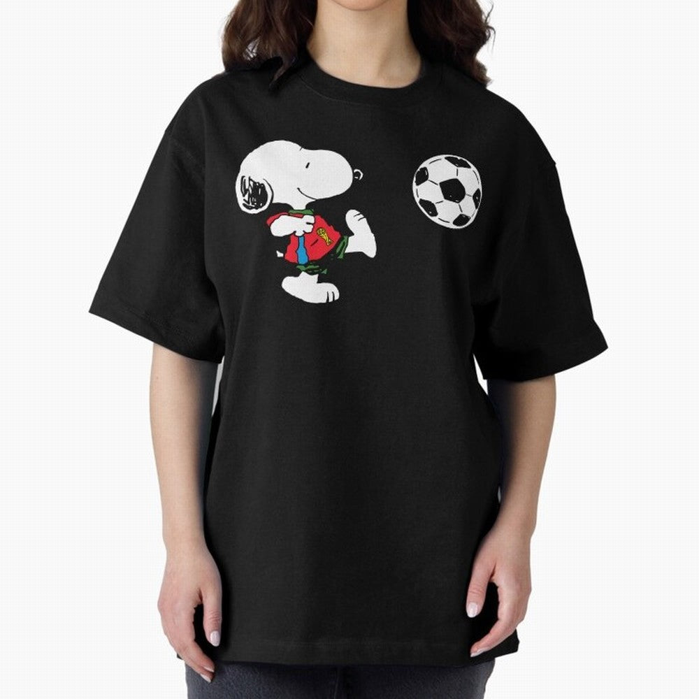 SNOOPY Football - FIFA World Cup 2026 Oversized T-Shirt Celebrate Unforgettable Nights in the FIFA World Cup 2026 Group Stage Journey through Neymar Highlights, Argentina Pride, Football History, Final Match Energy, Crowd Noise and Once in a