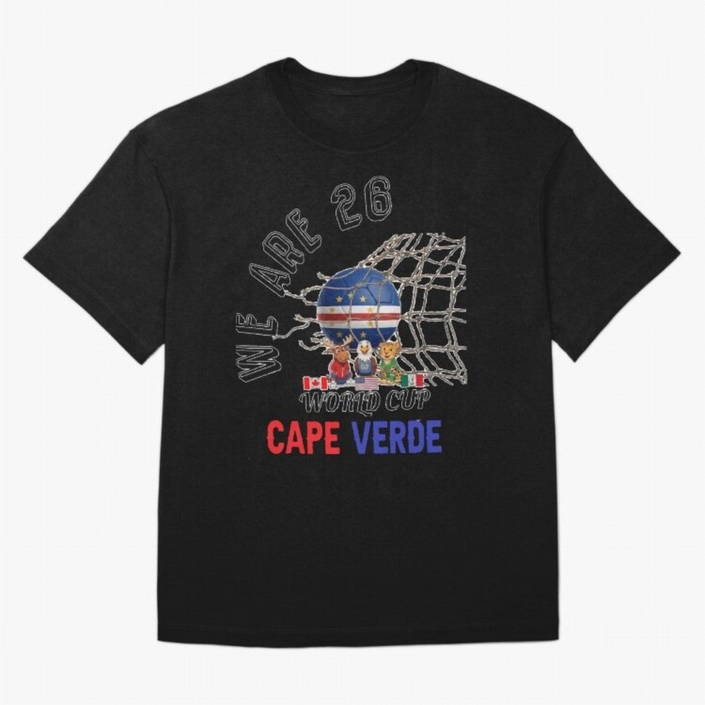 World cup 26 - Cape Verde Oversized T-Shirt Celebrate Every Goal in Match Day Hype around FIFA World Cup 2026 USA Canada Mexico, Haaland and Mbappe, Brazil, Portugal and Argentina, Tournament Hype, Historic Matchups, Family Viewing Parties and