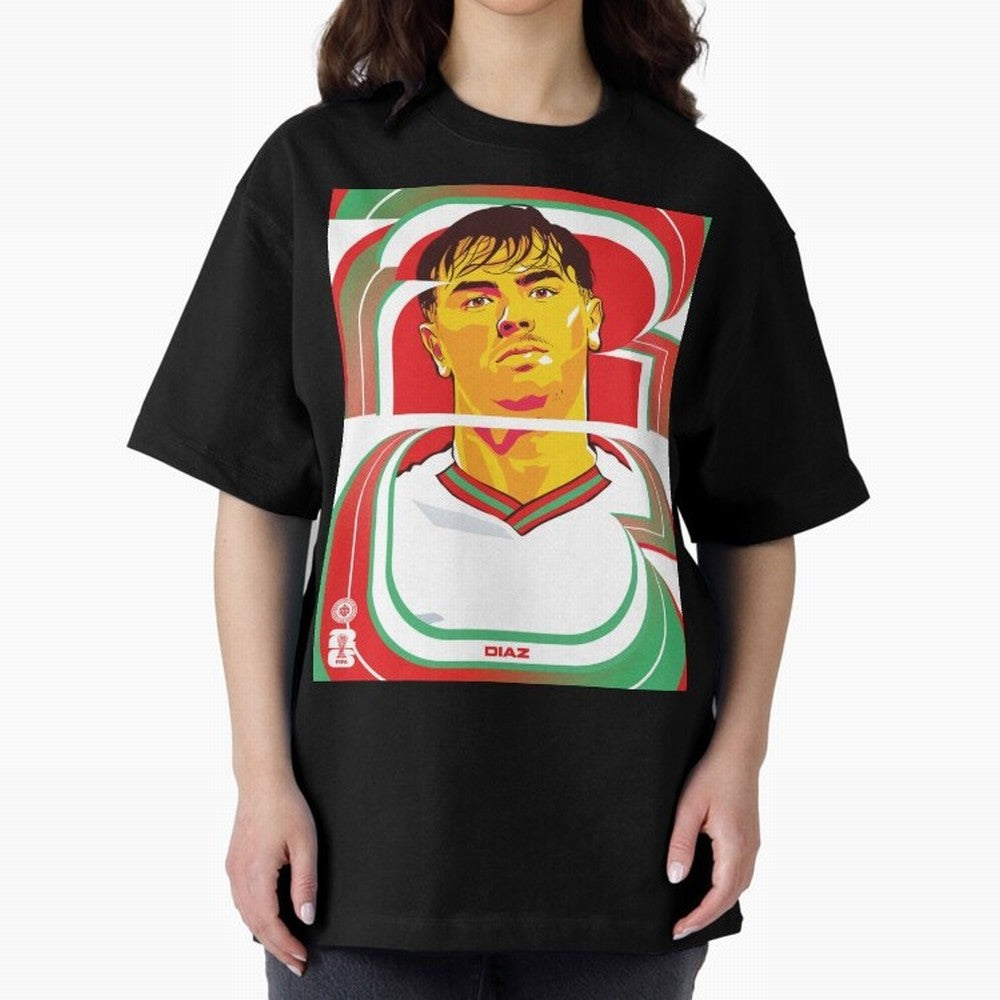 World Cup 2026 Soccer Celebration: United Football Fan Art Oversized T-Shirt Get Ready for Global Football Passion for FIFA World Cup 2026 Group Stage, Highlighting Messi and Cristiano Ronaldo, Argentina, France and Brazil, Stadium Chants, National