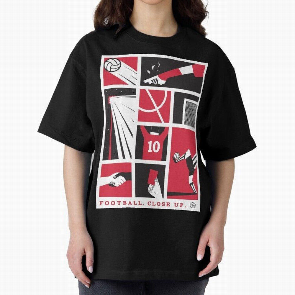 World Cup 2026 Soccer Celebration: United Football Fan Art Oversized T-Shirt Carry the Dream of FIFA World Cup 2026 USA Canada Mexico Celebrating Mbappe, Portugal, Spain and Germany Energy, Match Day Excitement, Supporter Culture, Golden Goals and